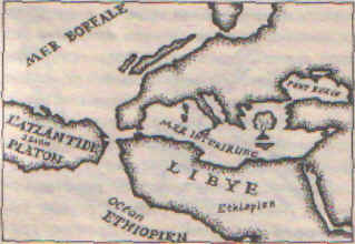 Древняя карта, составленная Платоном